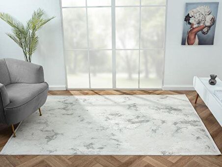 Çam Halı Nordic NX007A Gri Modern Desen Salon Halısı