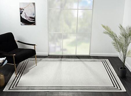 Çam Halı Nordic NX004A Antrasit Modern Desen Salon Halısı