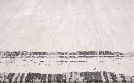 Çam Halı Mona VS004G Krem Antrasit Modern Desen Salon Halısı