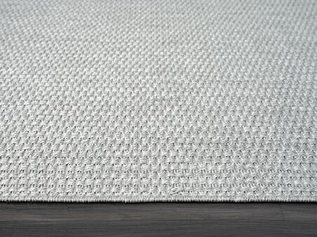Çam Halı Sisal TB003A Gri Modern Desen Jüt Makine Halısı