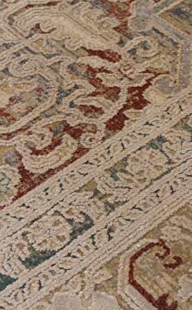 Eko Halı BABIL BBL 02 BEİGE Yumuşak Dokulu Vintage Esintilere Sahip Over-dyed Sık Dokuma Salon Halısı