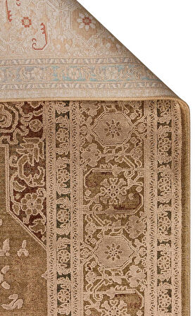 Eko Halı BABIL BBL 02 BRONZE Yumuşak Dokulu Vintage Esintilere Sahip Over-dyed Sık Dokuma Salon Halısı