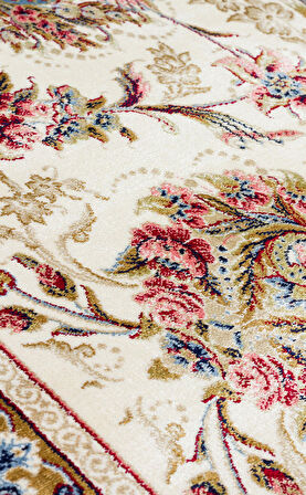 Eko Halı ISFAHAN ISF 01 CREAM Klasik Desenli Yüksek Kalite Sık Dokuma Makine Halısı