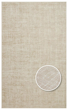 Eko Halı KALAHARI KLH PLAİN  BEIGE Özel Dokuma Tekniği ile Üretilen Modern Sade Desenli Makine Halısı