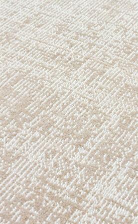 Eko Halı KALAHARI KLH PLAİN  BEIGE Özel Dokuma Tekniği ile Üretilen Modern Sade Desenli Makine Halısı