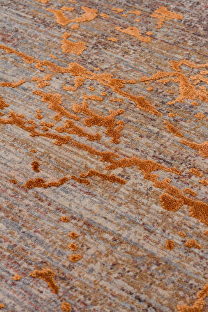 EKO Halı LA PAZ LPZ 01 COPPER Yüksek Alçak Dokulu Yüksek Kaliteli Sık Dokuma Modern Salon Halısı