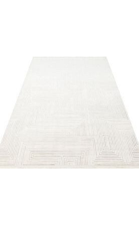 EKO Halı LYKIA LKY 02 CREAM GREY Sade ve Modern Akrilik Makine Halısı