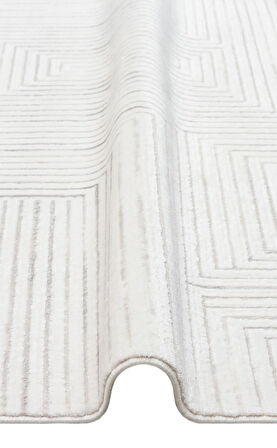 EKO Halı LYKIA LKY 02 CREAM GREY Sade ve Modern Akrilik Makine Halısı