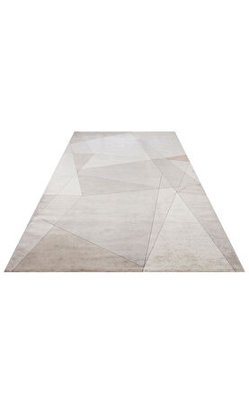 EKO Halı MERANO MRN 07 CREAM GOLD Geometrik Desenli Yüksek Kalite Sık Dokuma Salon Halısı