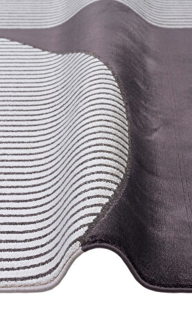 EKO Halı MERANO MRN 04 VİZON ANTRASİT Geometrik Desenli Yüksek Kalite Sık Dokuma Salon Halısı