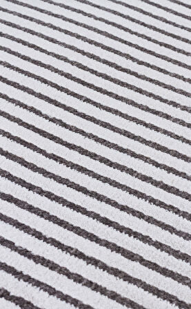 EKO Halı MERANO MRN 04 VİZON ANTRASİT Geometrik Desenli Yüksek Kalite Sık Dokuma Salon Halısı