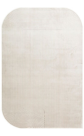 EKO Halı MERANO MRN 03 CREAM GREY Geometrik Desenli Yüksek Kalite Sık Dokuma Salon Halısı