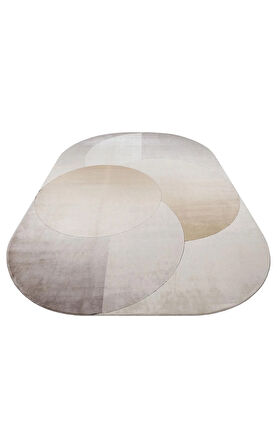 EKO Halı MERANO MRN 06 CREAM GOLD Geometrik Desenli Yüksek Kalite Sık Dokuma Salon Halısı