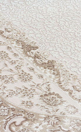 EKO Halı MONTREAL MNT 03 CREAM BEIGE Şık ve Modern Sıkı Dokuma Makine Halısı