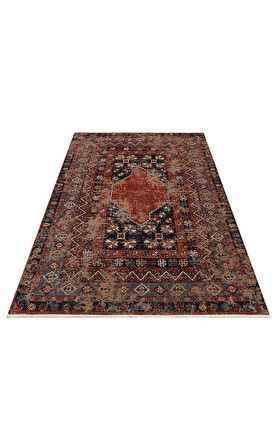 EKO Halı ANADOLU KILIM AND 04 MULTY Anadolu Antik Desenli Yıkanabilir Kaymaz Tabanlı Etnik Kilim