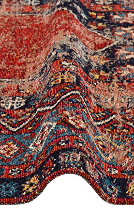 EKO Halı ANADOLU KILIM AND 04 MULTY Anadolu Antik Desenli Yıkanabilir Kaymaz Tabanlı Etnik Kilim