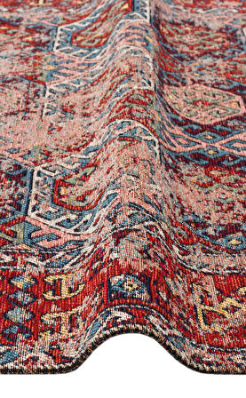 EKO Halı ANADOLU KILIM AND 03 MULTY Anadolu Antik Desenli Yıkanabilir Kaymaz Tabanlı Etnik Kilim