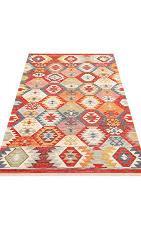 EKO Halı NOMAD NMD 01 MULTY Çift Taraflı Yıkanabilir Otantik Kilim