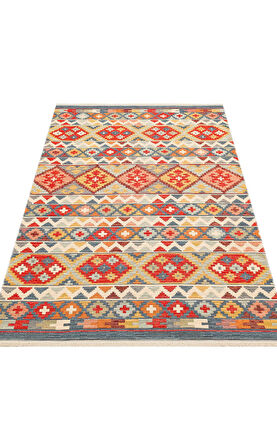 EKO Halı NOMAD NMD 02 AQUA Çift Taraflı Yıkanabilir Otantik Kilim