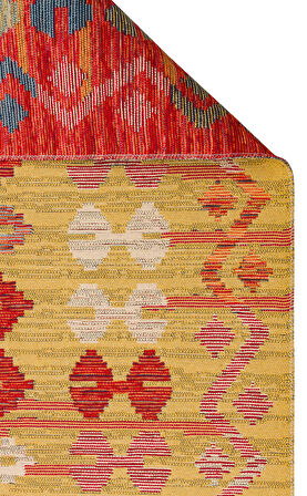 EKO Halı NOMAD NMD 03 RED Çift Taraflı Yıkanabilir Otantik Kilim