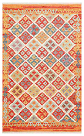 EKO Halı NOMAD NMD 05 TERRA Çift Taraflı Yıkanabilir Otantik Kilim