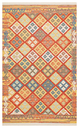 EKO Halı NOMAD NMD 05 TERRA Çift Taraflı Yıkanabilir Otantik Kilim
