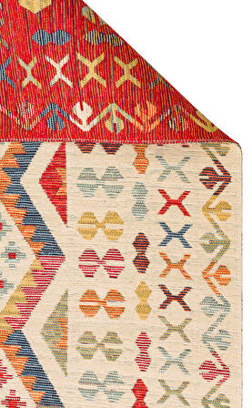 EKO Halı NOMAD NMD 08 LIGHT MULTY Çift Taraflı Yıkanabilir Otantik Kilim