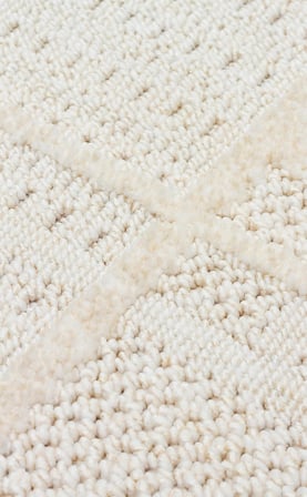EKO Halı JOY 03 White Hav Toz Vermeyen Etnik Desenli Halı