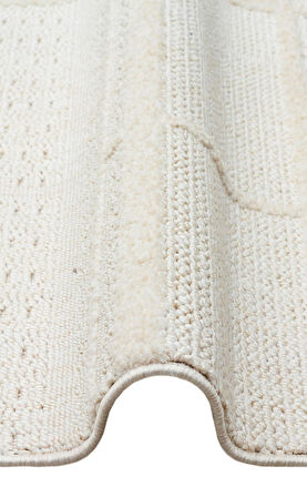 EKO Halı JOY 03 White Hav Toz Vermeyen Etnik Desenli Halı