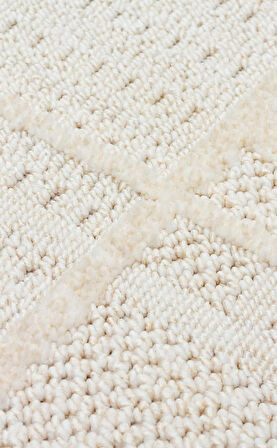 EKO Halı JOY 03 White Hav Toz Vermeyen Etnik Desenli Halı