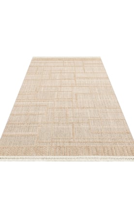 EKO Halı JOY 03 Beige Hav Toz Vermeyen Etnik Desenli Halı
