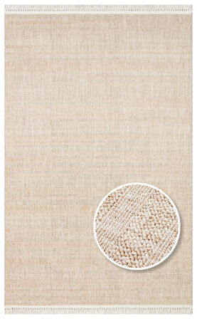 EKO Halı JOY 01 Beige Hav Toz Vermeyen Etnik Desenli Halı