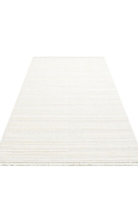 EKO Halı JOY 01 White Hav Toz Vermeyen Etnik Desenli Halı