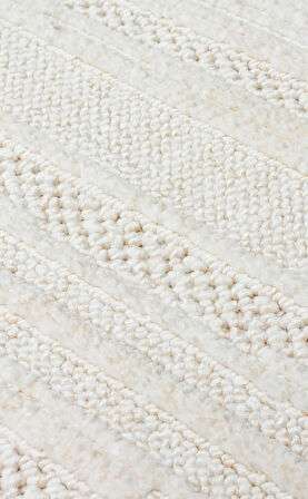 EKO Halı JOY 01 White Hav Toz Vermeyen Etnik Desenli Halı