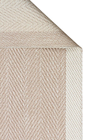 EKO Halı MONO MNO 02 Beige Kaymaz Tabanlı Jüt Dokulu Sisal Kilim