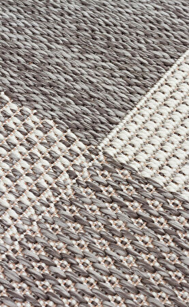 EKO Halı MONO MNO 01 Grey Kaymaz Tabanlı Jüt Dokulu Sisal Kilim