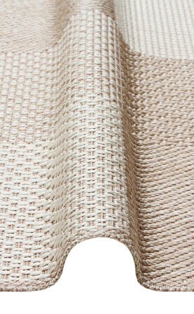 EKO Halı MONO MNO 01 Beige Kaymaz Tabanlı Jüt Dokulu Sisal Kilim