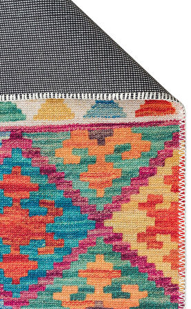 EKO Halı ELİSTA ELS 107 MULTY Özel Kaymaz Tabanlı Yıkanabilir Pamuk Tabanlı Baskı Halı