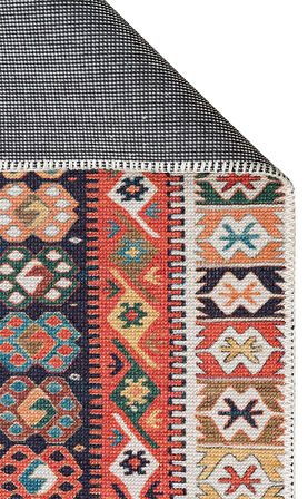 EKO Halı ELİSTA ELS 106 MULTY Özel Kaymaz Tabanlı Yıkanabilir Pamuk Tabanlı Baskı Halı