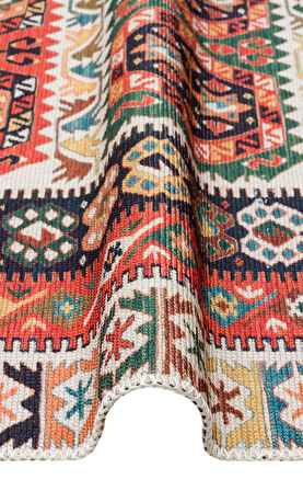 EKO Halı ELİSTA ELS 106 MULTY Özel Kaymaz Tabanlı Yıkanabilir Pamuk Tabanlı Baskı Halı