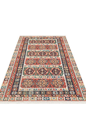 EKO Halı ELİSTA ELS 106 MULTY Özel Kaymaz Tabanlı Yıkanabilir Pamuk Tabanlı Baskı Halı