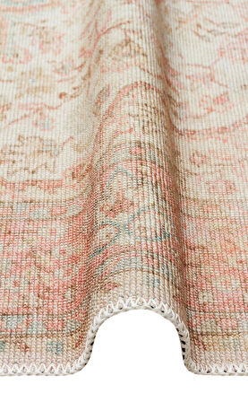 EKO Halı ELİSTA ELS 105 CREAM Özel Kaymaz Tabanlı Yıkanabilir Pamuk Tabanlı Baskı Halı