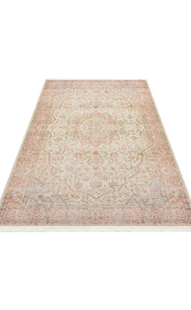 EKO Halı ELİSTA ELS 105 CREAM Özel Kaymaz Tabanlı Yıkanabilir Pamuk Tabanlı Baskı Halı