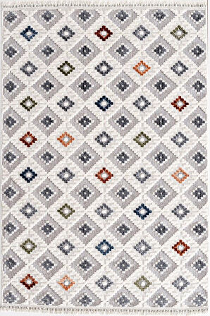 ÇAM HALI ALAÇATI 7806 MULTİ İskandinav Desenli Koridor Halısı Kesme Yolluk Mutfak Halısı Modern Salon Halısı