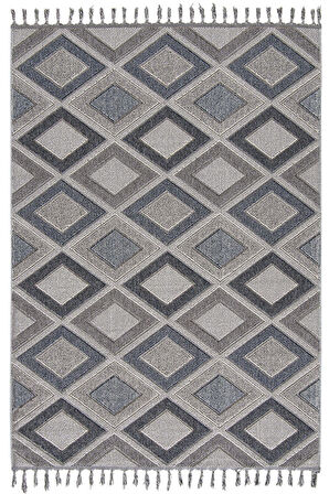 Çam Halı Side 1402 Gri  İskandinav Desenli Koridor Halısı Kesme Yolluk Mutfak Halısı Modern Salon Halısı