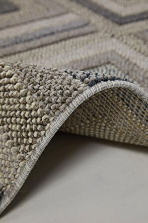 Çam Halı Side 1404 Gri  İskandinav Desenli Koridor Halısı Kesme Yolluk Mutfak Halısı Modern Salon Halısı