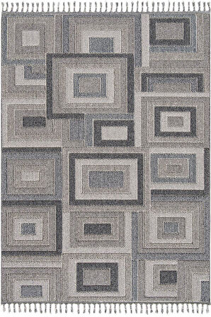 Çam Halı Side 1404 Gri  İskandinav Desenli Koridor Halısı Kesme Yolluk Mutfak Halısı Modern Salon Halısı