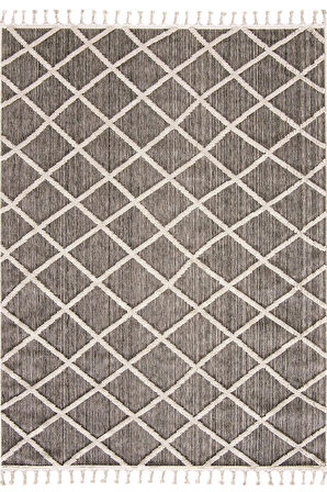 Çam Halı Side 1409 Gri  İskandinav Desenli Koridor Halısı Kesme Yolluk Mutfak Halısı Modern Salon Halısı