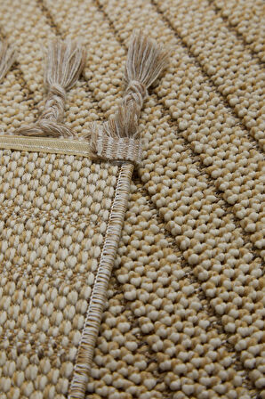 Çam Halı Side 1412 Bej  İskandinav Desenli Koridor Halısı Kesme Yolluk Mutfak Halısı Modern Salon Halısı