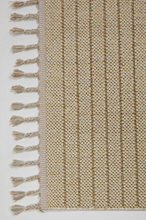 Çam Halı Side 1412 Bej  İskandinav Desenli Koridor Halısı Kesme Yolluk Mutfak Halısı Modern Salon Halısı